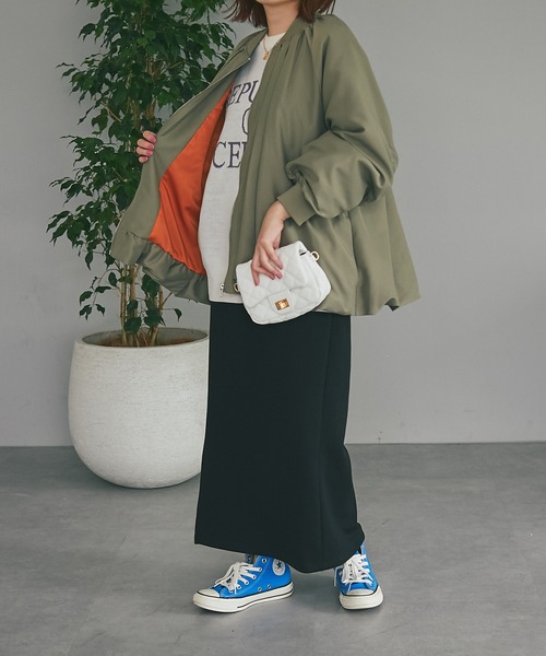 un dix cors（アンディコール）の「ざっくりプルオーバー+スカートニットセットアップ（セットアップ・レディース・チャコールグレー/ライトグレー・FREE）」の8枚目の写真