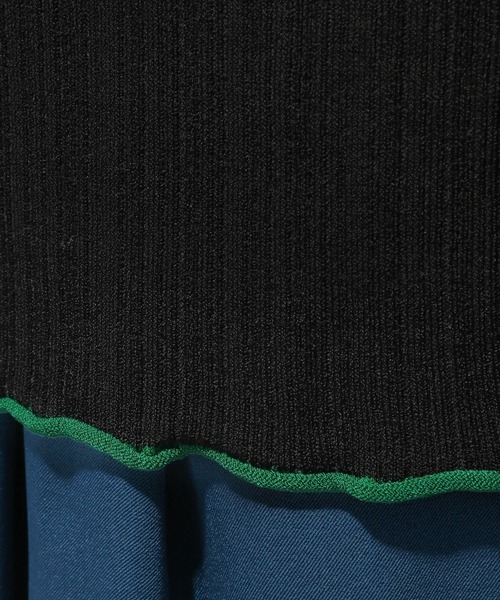 HARE（ハレ）の「ランダムリブハイネックニットトップス(HARE)（ニット/セーター・レディース・ブラック/グレー/ブルー/グリーン系その他/ブラック×ホワイト/グレー系その他・FREE）」の11枚目の写真