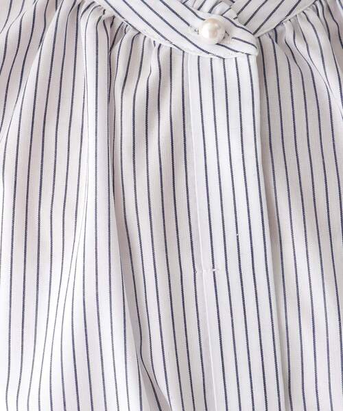 index（インデックス）の「◆コットンブロード スタンドフリルブラウス【WEB限定サイズ】（シャツ/ブラウス・レディース・ネイビー/ホワイト系/ホワイト系その他3/ネイビー系5・40/38/36/42）」の21枚目の写真