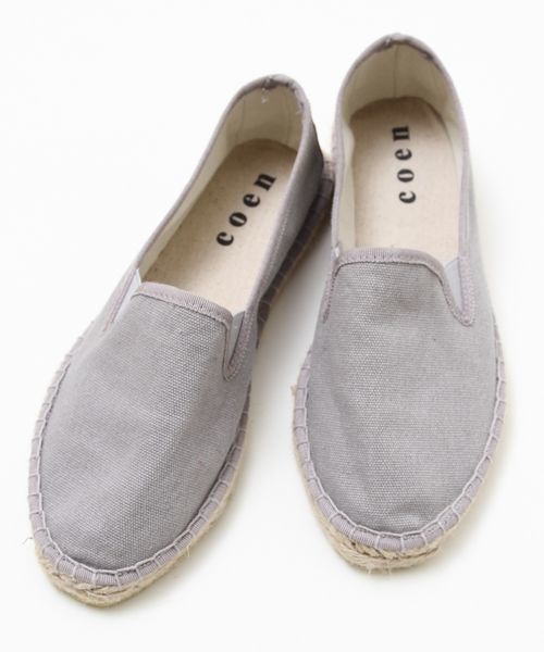 coen（コーエン）の「カラーエスパドリーユ（サンダル・レディース・ナチュラル/ライトグレー/ダークブラウン/オリーブ/ネイビー・MEDIUM/LARGE/X-LARGE/SMALL）」の2枚目の写真
