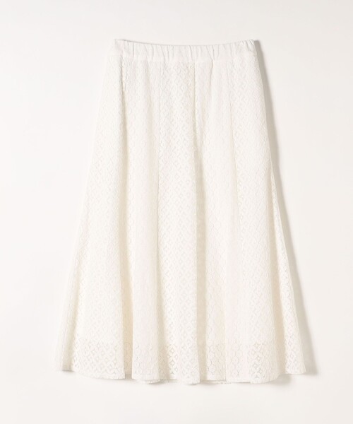 SHIPS any（シップス エニィ）の「SHIPS any: パネル レース スカート◇（スカート・レディース・ホワイト/ブルー・ONE SIZE）」の3枚目の写真