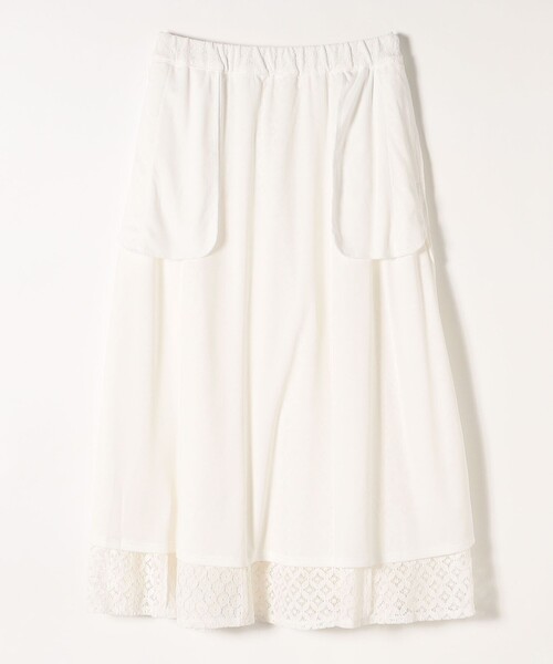 SHIPS any（シップス エニィ）の「SHIPS any: パネル レース スカート◇（スカート・レディース・ホワイト/ブルー・ONE SIZE）」の10枚目の写真