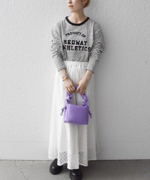 SHIPS any（シップス エニィ）の「SHIPS any: パネル レース スカート◇（スカート・レディース・ホワイト/ブルー・ONE SIZE）」の18枚目の写真