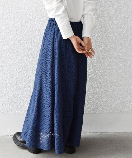 SHIPS any（シップス エニィ）の「SHIPS any: パネル レース スカート◇（スカート・レディース・ホワイト/ブルー・ONE SIZE）」の20枚目の写真