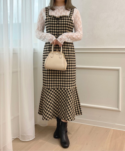 apres jour マーメイドキャミワンピース ブラウン apres jour ワンピース 「紐取り外し可能」マーメイドキャミ