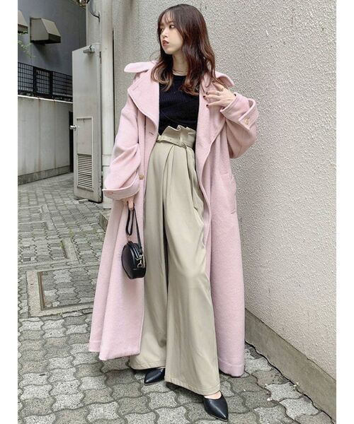 dazzlin(ダズリン)の「ラップデザインワイドパンツ(その他パンツ・レディース・イエロー/ネイビー/ベージュ・SMALL/MEDIUM)」の15枚目の写真