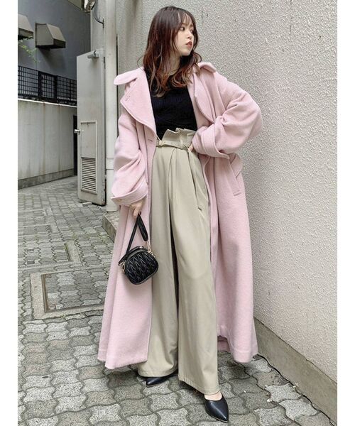 dazzlin(ダズリン)の「ラップデザインワイドパンツ(その他パンツ・レディース・イエロー/ネイビー/ベージュ・SMALL/MEDIUM)」の16枚目の写真