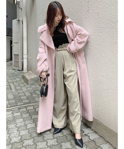 dazzlin(ダズリン)の「ラップデザインワイドパンツ(その他パンツ・レディース・イエロー/ネイビー/ベージュ・SMALL/MEDIUM)」の17枚目の写真