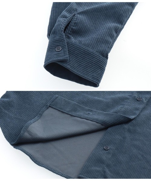 anap mimpi(アナップミンピ)の「コーデュロイ刺繍ビックシャツ【セットアップ着用可】(シャツ/ブラウス・レディース・イエロー/ベージュ/ネイビー・FREE)」の6枚目の写真