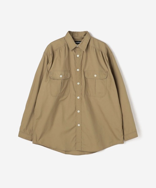 MONITALY(モニタリー)の「MONITALY | バンクロスワークシャツ MEN(シャツ/ブラウス・メンズ・カーキ/オリーブ・LARGE/MEDIUM)」の2枚目の写真