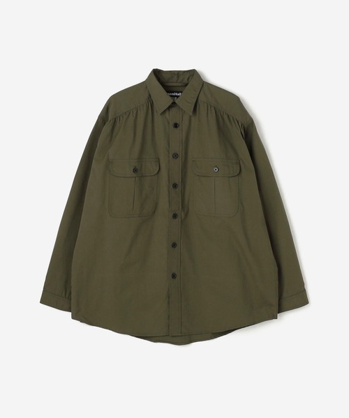 MONITALY(モニタリー)の「MONITALY | バンクロスワークシャツ MEN(シャツ/ブラウス・メンズ・カーキ/オリーブ・LARGE/MEDIUM)」の8枚目の写真