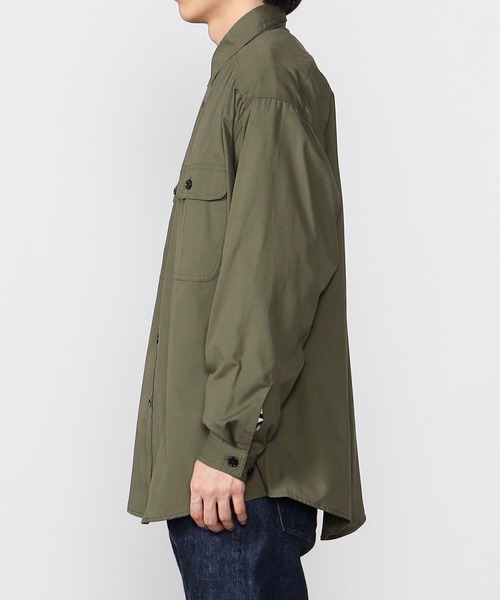 MONITALY(モニタリー)の「MONITALY | バンクロスワークシャツ MEN(シャツ/ブラウス・メンズ・カーキ/オリーブ・LARGE/MEDIUM)」の6枚目の写真