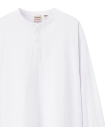 ビッグシルエット ヘンリーネック ロングスリーブTシャツ