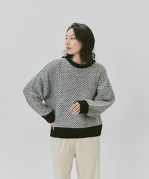 HONEYSUCKLE ROSE | 【HONEYSUCKLE ROSE】地柄プルオーバーニット(ニット/セーター)