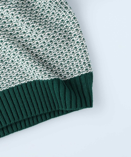 HONEYSUCKLE ROSE(ハニーサックルローズ)の「【HONEYSUCKLE ROSE】地柄プルオーバーニット(ニット/セーター・レディース・グリーン/ブラック・M/L)」の9枚目の写真