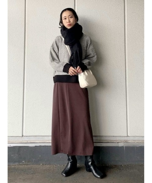 HONEYSUCKLE ROSE(ハニーサックルローズ)の「【HONEYSUCKLE ROSE】地柄プルオーバーニット(ニット/セーター・レディース・グリーン/ブラック・M/L)」の18枚目の写真