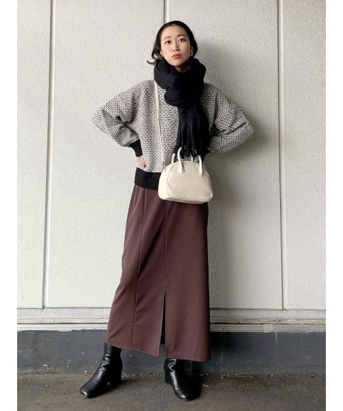 HONEYSUCKLE ROSE(ハニーサックルローズ)の「【HONEYSUCKLE ROSE】地柄プルオーバーニット(ニット/セーター・レディース・グリーン/ブラック・M/L)」の19枚目の写真