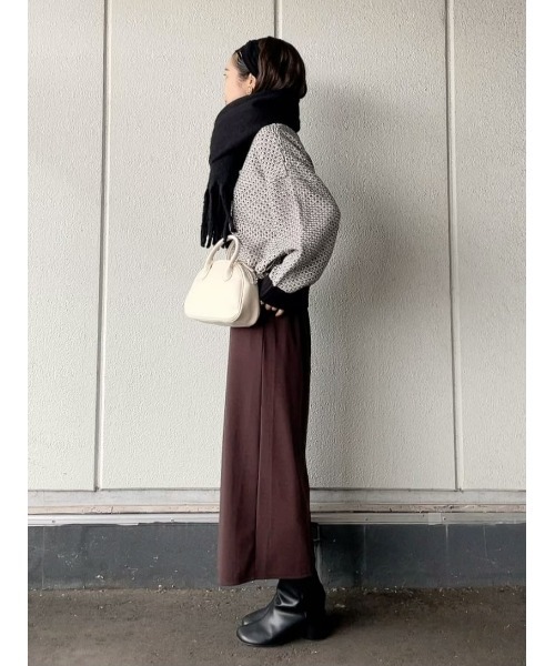 HONEYSUCKLE ROSE(ハニーサックルローズ)の「【HONEYSUCKLE ROSE】地柄プルオーバーニット(ニット/セーター・レディース・グリーン/ブラック・M/L)」の12枚目の写真