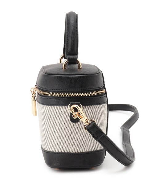 THE SHOP TK （ザ ショップ ティーケー ）の「◆【ショルダー付2WAY】バニティバッグ/ワンハンドルバッグ（ショルダーバッグ・レディース・ブラック/ブラウン系・00）」の5枚目の写真