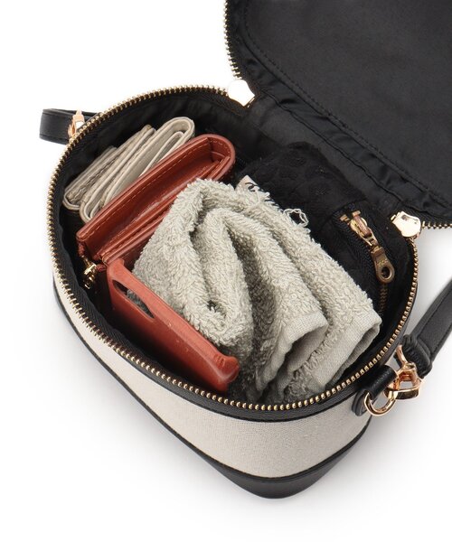 THE SHOP TK （ザ ショップ ティーケー ）の「◆【ショルダー付2WAY】バニティバッグ/ワンハンドルバッグ（ショルダーバッグ・レディース・ブラック/ブラウン系・00）」の14枚目の写真