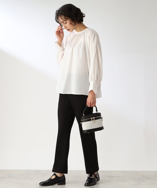 THE SHOP TK （ザ ショップ ティーケー ）の「◆【ショルダー付2WAY】バニティバッグ/ワンハンドルバッグ（ショルダーバッグ・レディース・ブラック/ブラウン系・00）」の13枚目の写真