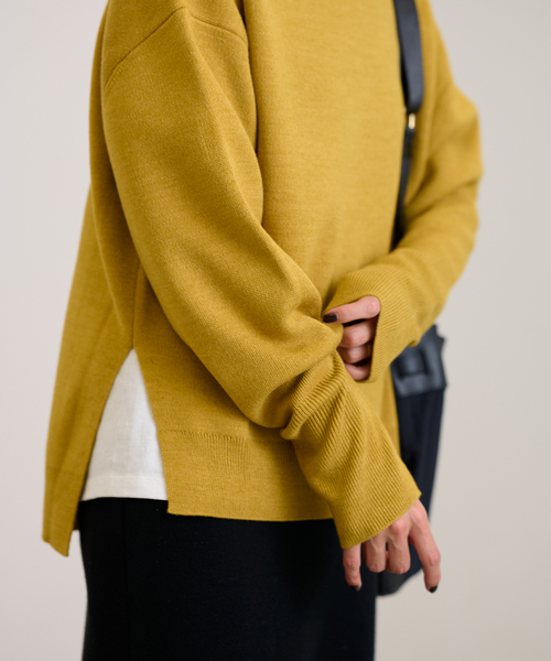 FRAMeWORK フレームワーク　ニットブルゾン　¥33000 美品 FRAMeWORK（フレームワーク）の「スムースプルオーバー（ニット