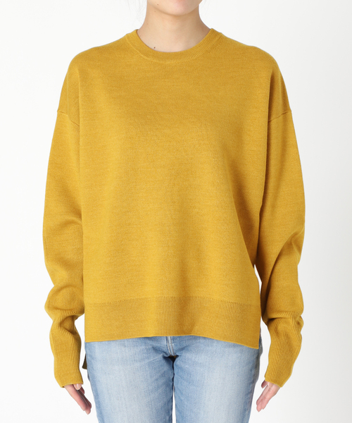 FRAMeWORK（フレームワーク）の「スムースプルオーバー（ニット/セーター・レディース・マスタード/チョコ/ネイビー・FREE）」の7枚目の写真