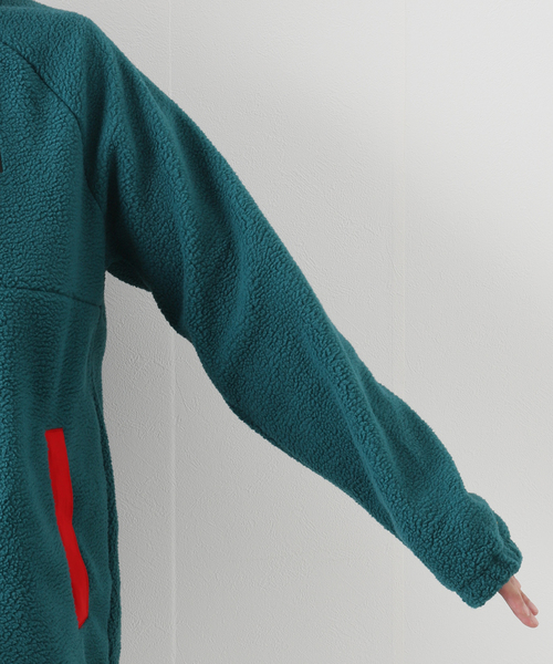 JOURNAL STANDARD relume(ジャーナルスタンダード レリューム)の「【POLeR / ポーラー】 US キャンプ シェルパ フリース アノラック(ブルゾン・メンズ・ネイビー/カーキ・MEDIUM/LARGE)」の9枚目の写真