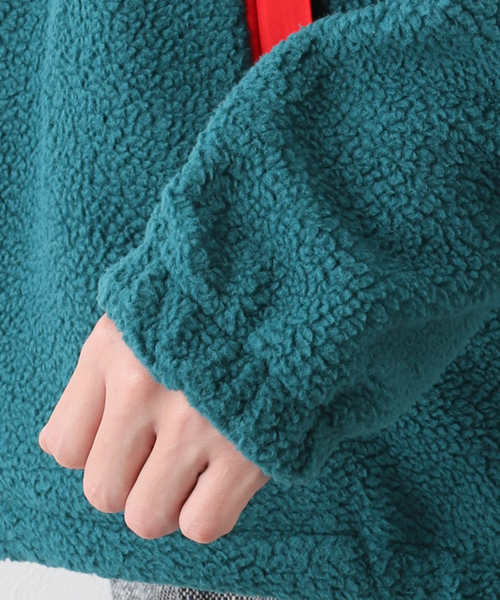 JOURNAL STANDARD relume(ジャーナルスタンダード レリューム)の「【POLeR / ポーラー】 US キャンプ シェルパ フリース アノラック(ブルゾン・メンズ・ネイビー/カーキ・MEDIUM/LARGE)」の10枚目の写真