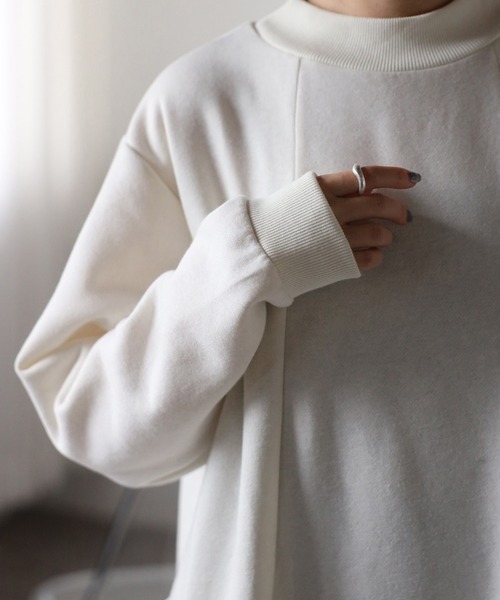 Fizz（フィズ）の「【Fizz/フィズ】　裏シャギーポケ付きハイネックワンピース（ワンピース・レディース・ダークグリーン/ブラック/グレイッシュベージュ/アイボリー・M）」の17枚目の写真