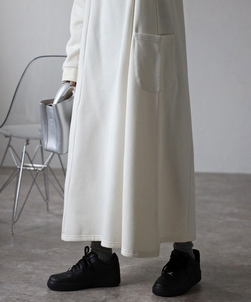 Fizz（フィズ）の「【Fizz/フィズ】　裏シャギーポケ付きハイネックワンピース（ワンピース・レディース・ダークグリーン/ブラック/グレイッシュベージュ/アイボリー・M）」の14枚目の写真