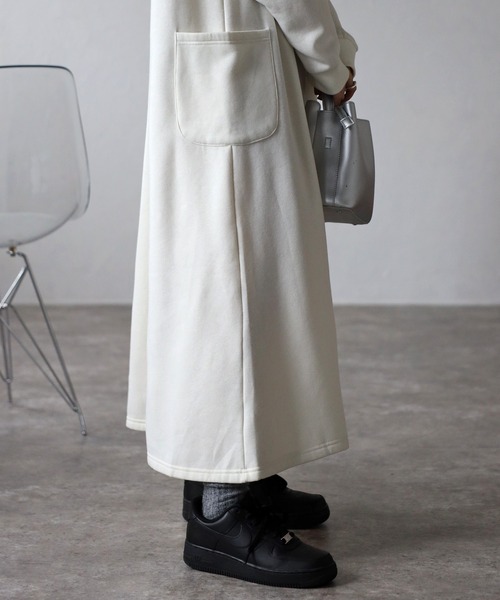 Fizz（フィズ）の「【Fizz/フィズ】　裏シャギーポケ付きハイネックワンピース（ワンピース・レディース・ダークグリーン/ブラック/グレイッシュベージュ/アイボリー・M）」の13枚目の写真