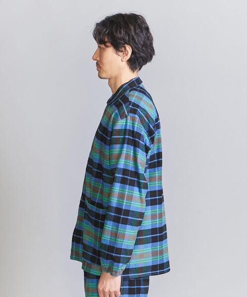 BEAUTY&YOUTH UNITED ARROWS(ビューティーアンドユースユナイテッドアローズ)の「ネル チェック パジャマ セット(ルームウェア/パジャマ・メンズ・グレー/ブラウン・L/S/M)」の4枚目の写真