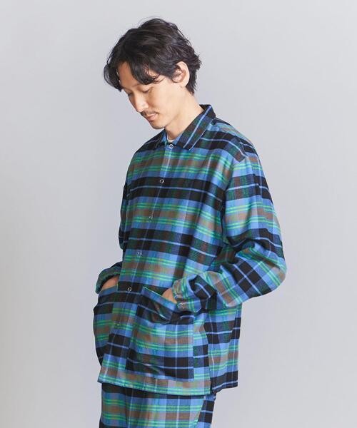 BEAUTY&YOUTH UNITED ARROWS(ビューティーアンドユースユナイテッドアローズ)の「ネル チェック パジャマ セット(ルームウェア/パジャマ・メンズ・グレー/ブラウン・L/S/M)」の7枚目の写真
