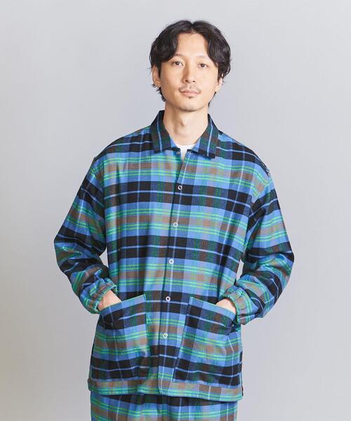 BEAUTY&YOUTH UNITED ARROWS(ビューティーアンドユースユナイテッドアローズ)の「ネル チェック パジャマ セット(ルームウェア/パジャマ・メンズ・グレー/ブラウン・L/S/M)」の8枚目の写真