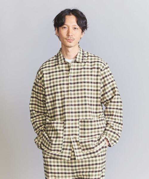 BEAUTY&YOUTH UNITED ARROWS(ビューティーアンドユースユナイテッドアローズ)の「ネル チェック パジャマ セット(ルームウェア/パジャマ・メンズ・グレー/ブラウン・L/S/M)」の16枚目の写真