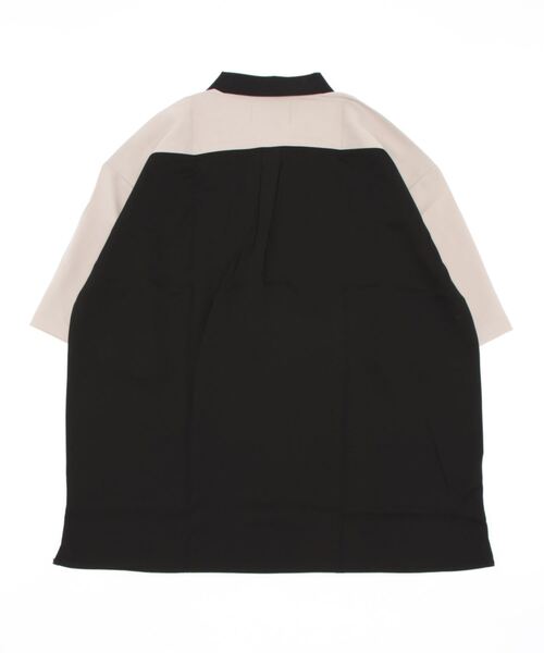 AZIONE(アジオネ)の「AZIONE/アジオネ/ハーフジップ半袖シャツ(シャツ/ブラウス・メンズ・ブルー/ベージュ・L)」の3枚目の写真