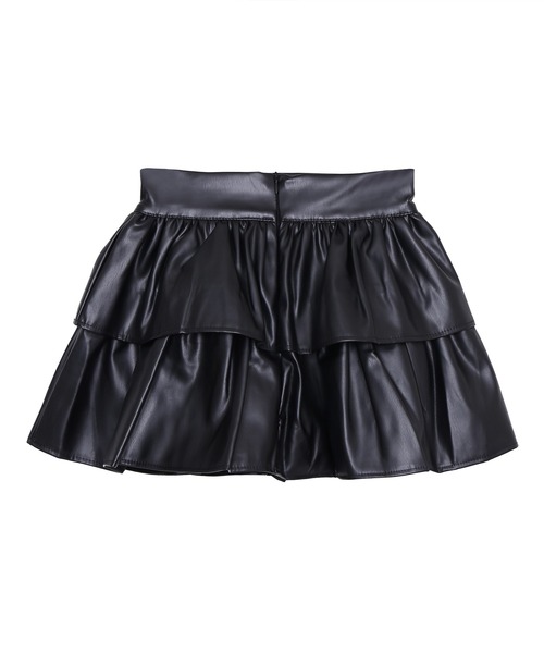 Figments（フィグメンツ）の「フェィクレザーフリルミニスカート