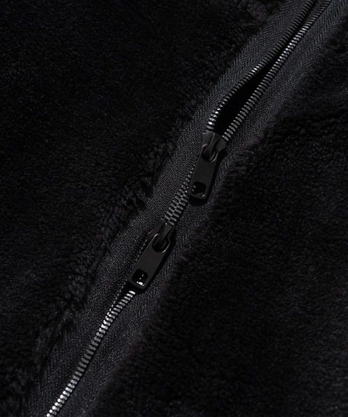 Millo Archive（ミロ アーカイブ）の「【millo 】ラウンドウォームフリースジャケット / Round Warm Fleece Jacket（ブルゾン・レディース・ダークカーキ/ブラック・MEDIUM/LARGE）」の8枚目の写真