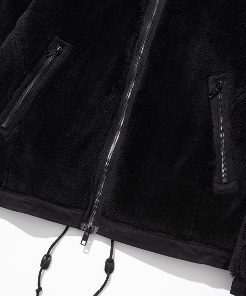 Millo Archive（ミロ アーカイブ）の「【millo 】ラウンドウォームフリースジャケット / Round Warm Fleece Jacket（ブルゾン・レディース・ダークカーキ/ブラック・MEDIUM/LARGE）」の11枚目の写真