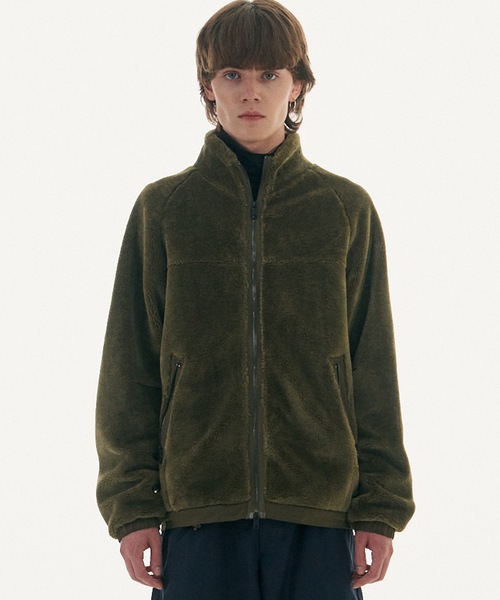 Millo Archive（ミロ アーカイブ）の「【millo 】ラウンドウォームフリースジャケット / Round Warm Fleece Jacket（ブルゾン・レディース・ダークカーキ/ブラック・MEDIUM/LARGE）」の13枚目の写真