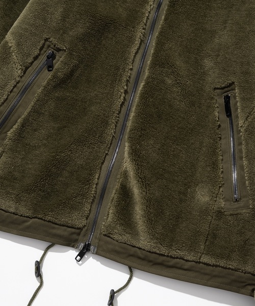 Millo Archive（ミロ アーカイブ）の「【millo 】ラウンドウォームフリースジャケット / Round Warm Fleece Jacket（ブルゾン・レディース・ダークカーキ/ブラック・MEDIUM/LARGE）」の15枚目の写真