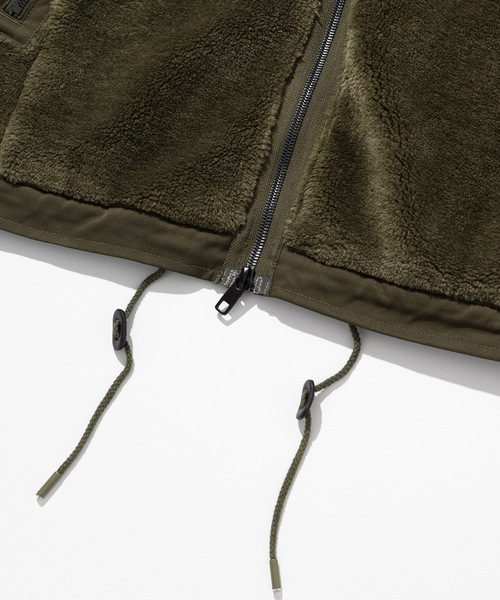 Millo Archive（ミロ アーカイブ）の「【millo 】ラウンドウォームフリースジャケット / Round Warm Fleece Jacket（ブルゾン・レディース・ダークカーキ/ブラック・MEDIUM/LARGE）」の16枚目の写真