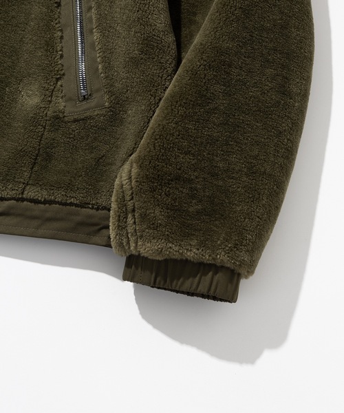 Millo Archive（ミロ アーカイブ）の「【millo 】ラウンドウォームフリースジャケット / Round Warm Fleece Jacket（ブルゾン・レディース・ダークカーキ/ブラック・MEDIUM/LARGE）」の17枚目の写真