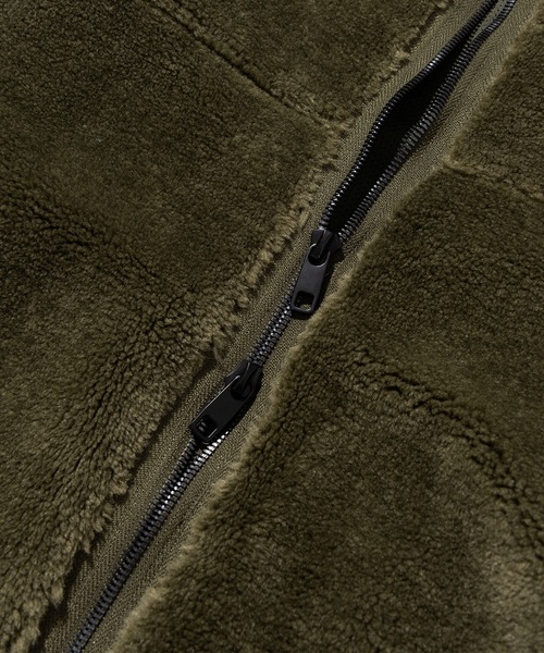 Millo Archive（ミロ アーカイブ）の「【millo 】ラウンドウォームフリースジャケット / Round Warm Fleece Jacket（ブルゾン・レディース・ダークカーキ/ブラック・MEDIUM/LARGE）」の18枚目の写真