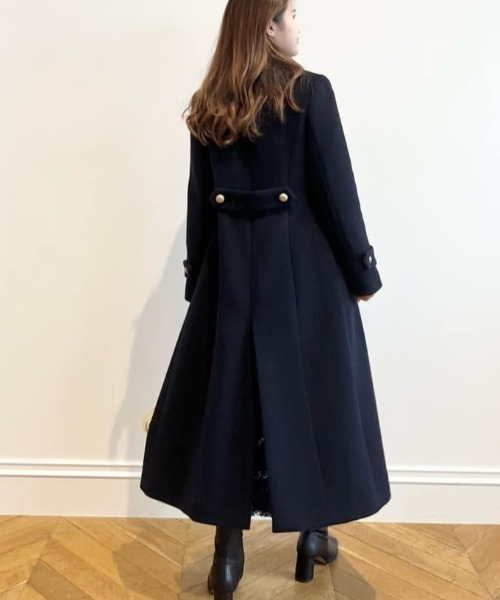 Loulou ネイビー ロングコート LOULOU WILLOUGHBY（ルルウィルビー）の「【LOULOU WILLOUGHBY】ダブル