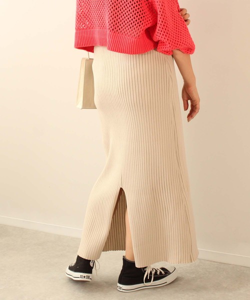 toucher du brise(トゥシェドブリーズ)の「12G ロング ナロー スカート(スカート・レディース・ブラック/グリーン/ピンク/ベージュ・M)」の10枚目の写真