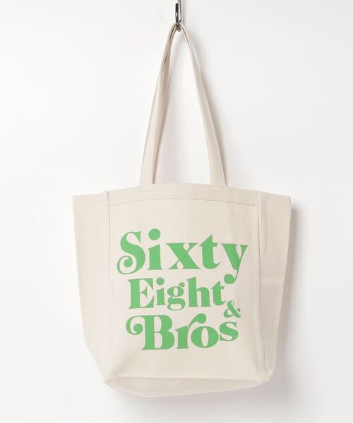 68&brothers（シックスティエイトアンドブラザーズ）の「Tote Bag "SixtyEight"（トートバッグ・メンズ・ブルー/グリーン/イエロー/ピンク・MEDIUM）」の2枚目の写真