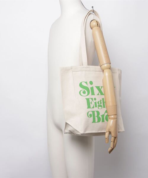68&brothers（シックスティエイトアンドブラザーズ）の「Tote Bag "SixtyEight"（トートバッグ・メンズ・ブルー/グリーン/イエロー/ピンク・MEDIUM）」の8枚目の写真