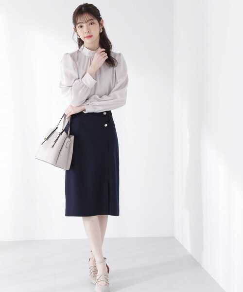 PROPORTION BODY DRESSING(プロポーションボディドレッシング)の「スプリングツィードタイトスカート / 1213120210(スカート・レディース・ネイビー/オフホワイト/グリーン・SMALL/MEDIUM/X-SMALL)」の10枚目の写真